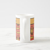 Custom Red Yellow Crocodile Fish Tribal Ägypten Porzellantasse (Rückseite)