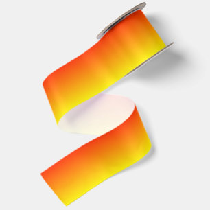 Custom Reddish Orange Ombre Satinband