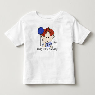 Custom Redhead Boy mit Ballon Geburtstag T - Shirt