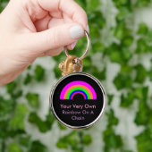 CUSTOM-Regenbogen auf einer Kette Schlüsselanhänger (Hand)