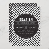 CUSTOM RegenbogenGeburtstagsparty lädt Braxten ein Einladung (Vorne/Hinten)