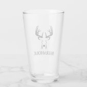 Custom Rehjagd Bier Glass Tumblr Glas (Rückseite)