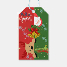 Custom Reindeer & Weihnachtsgeschenk-Tag