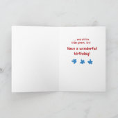 Custom Relation Birthday Puzzle Liebe to Pieces Karte (Innenseite)