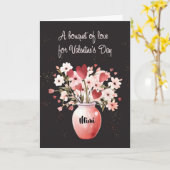 Custom Relation Mimi Valentinstag Bouquet Liebe Karte (Gelbe Blume)