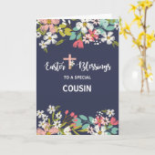 Custom Relation Ostersegnung des Risen Christi Karte (Gelbe Blume)