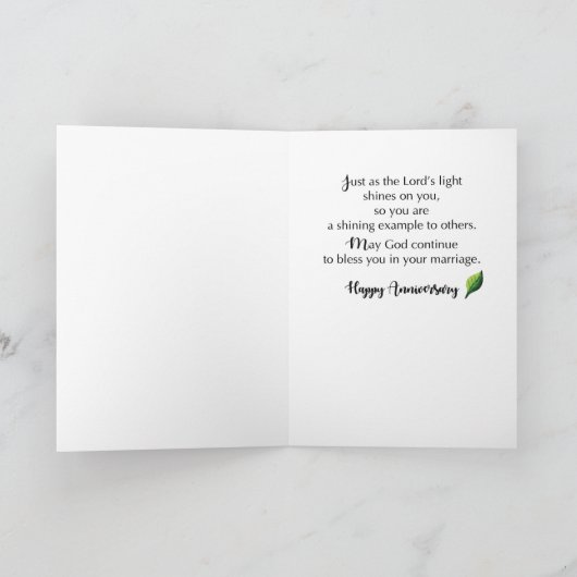 Custom Relation Wedding Anniversary Sessings Karte (Innenseite)