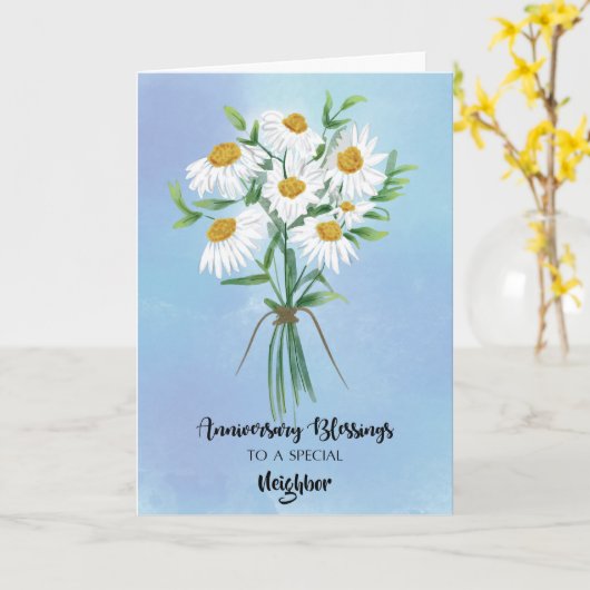 Custom Relation Wedding Anniversary Sessings Karte (Gelbe Blume)