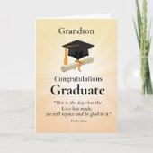 Custom Relationship Grandson Religious High School Karte (Vorderseite)