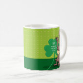 Custom Relationship, St. Patrick's Day Monkey Kaffeetasse (VorderseiteRechts)