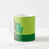 Custom Relationship, St. Patrick's Day Monkey Kaffeetasse (Vorderseite Links)