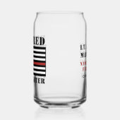 Custom Remüde Firefighter Thin Red Line Dosenglas (Links)