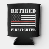 Custom Remüde Firefighter Thin Red Line Geschenke Dosenkühler (Vorderseite)