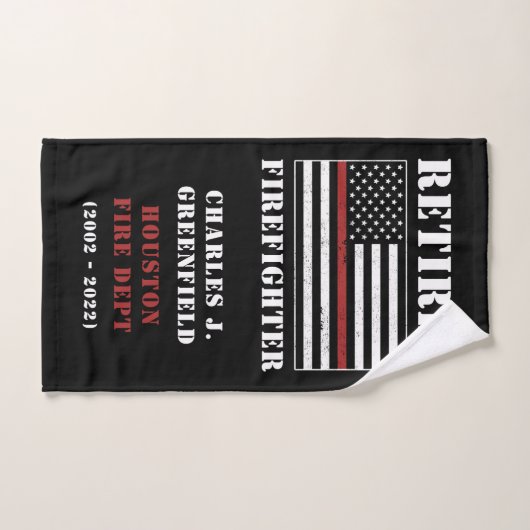Custom Remüde Firefighter Thin Red Line Geschenke Handtuch (Handtuch)
