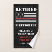 Custom Remüde Firefighter Thin Red Line Geschenke Handtuch (Handtuch)
