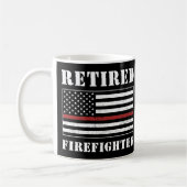 Custom Remüde Firefighter Thin Red Line Geschenke Kaffeetasse (Links)