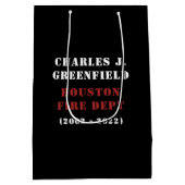 Custom Remüde Firefighter Thin Red Line Mittlere Geschenktüte (Rückseite)