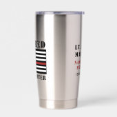 Custom Remüde Firefighter Thin Red Line Thermobecher (Links)
