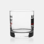 Custom Remüde Firefighter Thin Red Line Whiskyglas (Rechts)