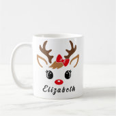 Custom Rentier Weihnachtsfeier Tasse | Rentierfass (Links)
