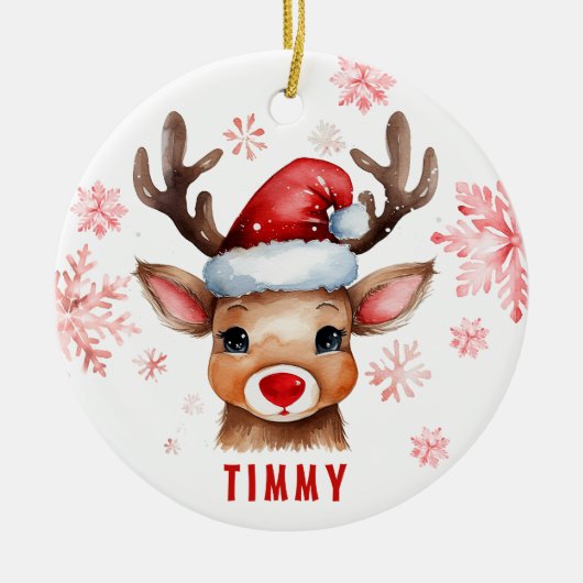 Custom Rentier Weihnachtsschmuck (Vorne)