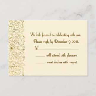 Custom Reply Shelley RSVP Karte