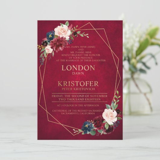 Custom Request Ms. London Dawn Einladung (Stehend Vorderseite)