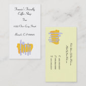 Custom Restaurant Dinnerware Business Card Templer Visitenkarte (Vorne/Hinten)