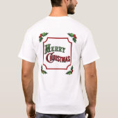 Custom Restaurant Frohe Weihnachten T-Shirt (Rückseite)