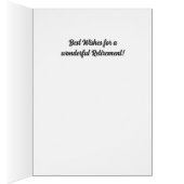 Custom Retiree's Congrats Card (Innen (Rechts))