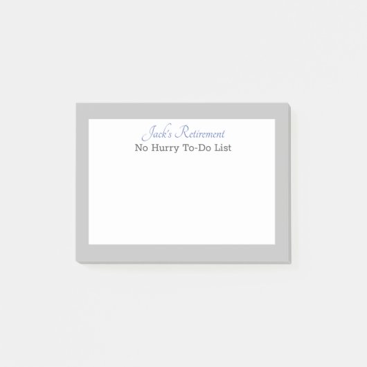 Custom Retiree's humorvollen Beitrag notiert Post-it Klebezettel (Vorderseite)