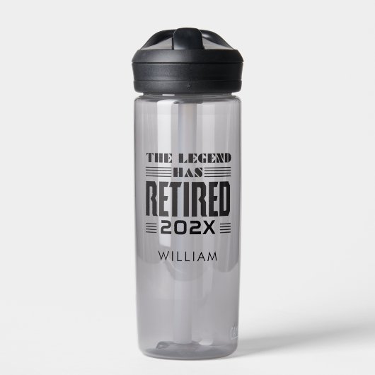 Custom Retirement Swag for Coworker Trinkflasche (Vorderseite)