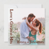 Custom Retro Album Cover Music Wedding Einladung (Vorderseite)