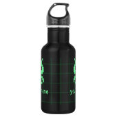 Custom Retro Alien Water Bottle Edelstahlflasche (Vorderseite)