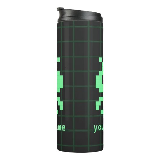 Custom Retro Alien Water Bottle Thermosbecher (Nach rechts gedreht)