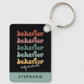 Custom Retro Behaviour Squad Behavioral Therapist Schlüsselanhänger (Rückseite)
