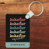 Custom Retro Behaviour Squad Behavioral Therapist Schlüsselanhänger (Rückseite)