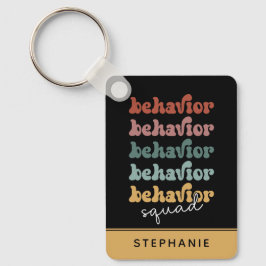 Custom Retro Behaviour Squad Behavioral Therapist Schlüsselanhänger