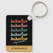 Custom Retro Behaviour Squad Behavioral Therapist Schlüsselanhänger (Rückseite)