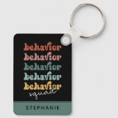 Custom Retro Behaviour Squad Behavioral Therapist Schlüsselanhänger (Rückseite)