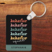Custom Retro Behaviour Squad Behavioral Therapist Schlüsselanhänger (Rückseite)