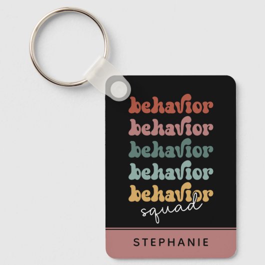 Custom Retro Behaviour Squad Behavioral Therapist Schlüsselanhänger (Vorderseite)