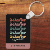 Custom Retro Behaviour Squad Behavioral Therapist Schlüsselanhänger (Rückseite)