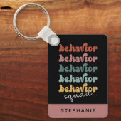 Custom Retro Behaviour Squad Behavioral Therapist Schlüsselanhänger (Vorderseite)