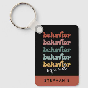 Custom Retro Behaviour Squad Behavioral Therapist Schlüsselanhänger