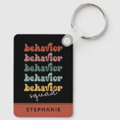 Custom Retro Behaviour Squad Behavioral Therapist Schlüsselanhänger (Rückseite)
