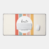 Custom Retro Best Friends Beste Freundinnen Niedli Schreibtischunterlage (Tastatur & Maus)