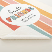 Custom Retro Best Friends Beste Freundinnen Niedli Sherpadecke (3/4)