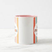 Custom Retro Best Friends Beste Freundinnen Niedli Zweifarbige Tasse (Mittel)