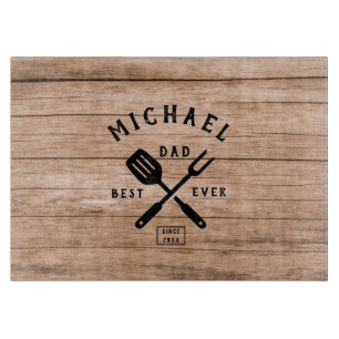 Custom Retro BEST VATER JE Rustikale Holzdruck Schneidebrett
